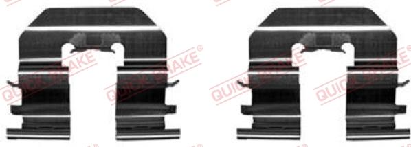 QUICK BRAKE 109-1780-1 - Комплектуючі, колодки дискового гальма autozip.com.ua