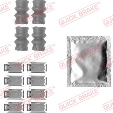 QUICK BRAKE 1091788 - Комплектуючі, колодки дискового гальма autozip.com.ua