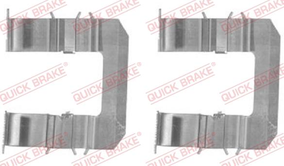 QUICK BRAKE 109-1735-1 - Комплектуючі, колодки дискового гальма autozip.com.ua