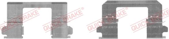 QUICK BRAKE 109-1736-1 - Комплектуючі, колодки дискового гальма autozip.com.ua