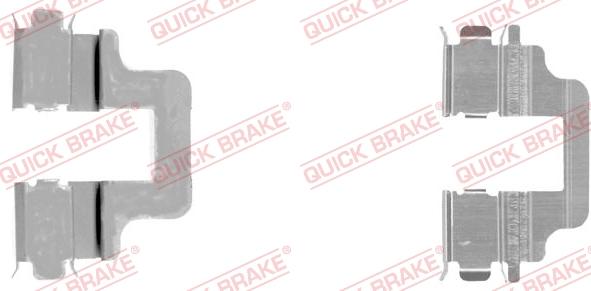QUICK BRAKE 109-1731-1 - Комплектуючі, колодки дискового гальма autozip.com.ua