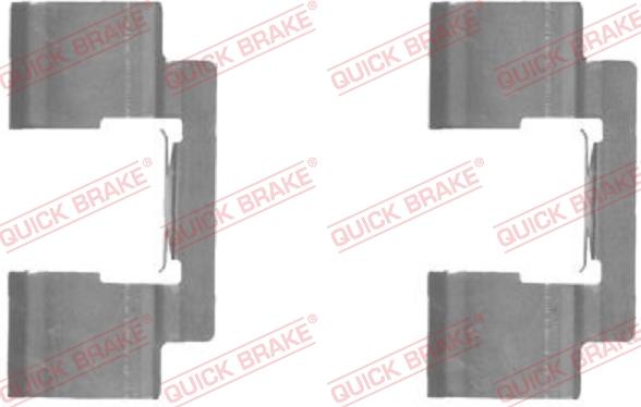 QUICK BRAKE 109-1732-1 - Комплектуючі, колодки дискового гальма autozip.com.ua
