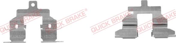 QUICK BRAKE 109-1737-1 - Комплектуючі, колодки дискового гальма autozip.com.ua
