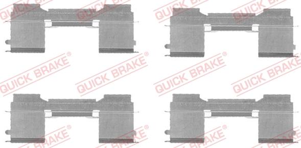 QUICK BRAKE 1091729 - Комплектуючі, колодки дискового гальма autozip.com.ua