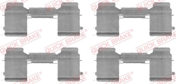 QUICK BRAKE 1091726 - Комплектуючі, колодки дискового гальма autozip.com.ua