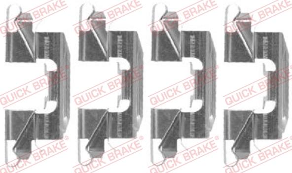 QUICK BRAKE 1091720 - Комплектуючі, колодки дискового гальма autozip.com.ua
