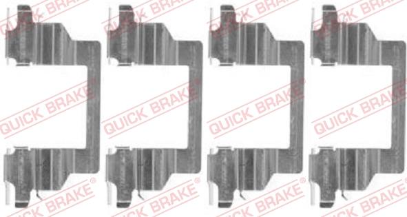 QUICK BRAKE 1091778 - Комплектуючі, колодки дискового гальма autozip.com.ua