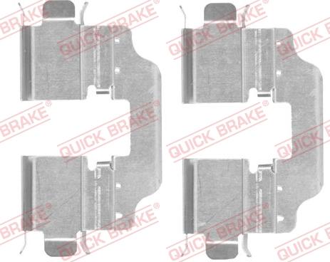 QUICK BRAKE 109-1773-1 - Комплектуючі, колодки дискового гальма autozip.com.ua