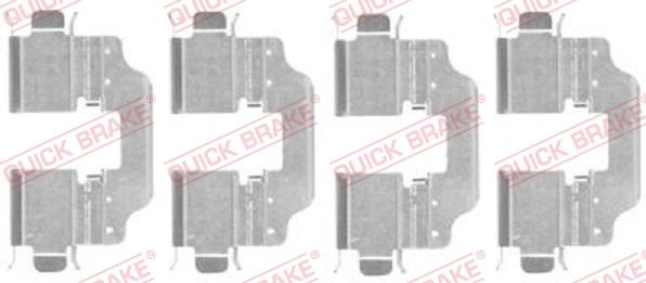 QUICK BRAKE 1091773 - Комплектуючі, колодки дискового гальма autozip.com.ua