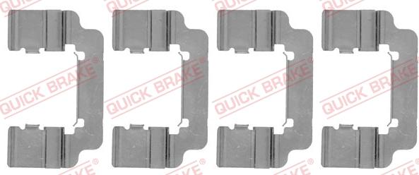 QUICK BRAKE 1091777 - Комплектуючі, колодки дискового гальма autozip.com.ua