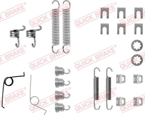 QUICK BRAKE 105-0545 - Комплектуючі, барабанний гальмівний механізм autozip.com.ua