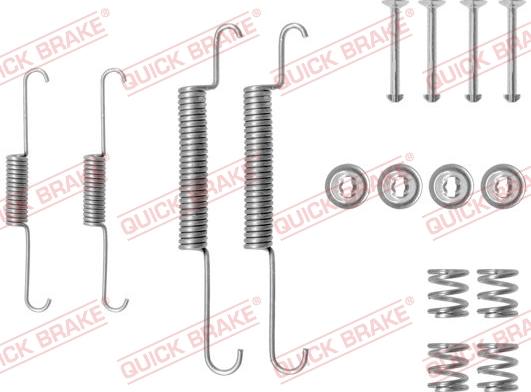 QUICK BRAKE 105-0556 - Комплектуючі, барабанний гальмівний механізм autozip.com.ua