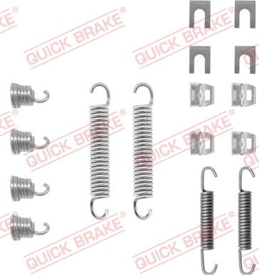 QUICK BRAKE 105-0550 - Комплектуючі, барабанний гальмівний механізм autozip.com.ua