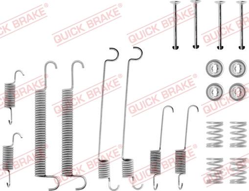 QUICK BRAKE 105-0560 - Комплектуючі, барабанний гальмівний механізм autozip.com.ua