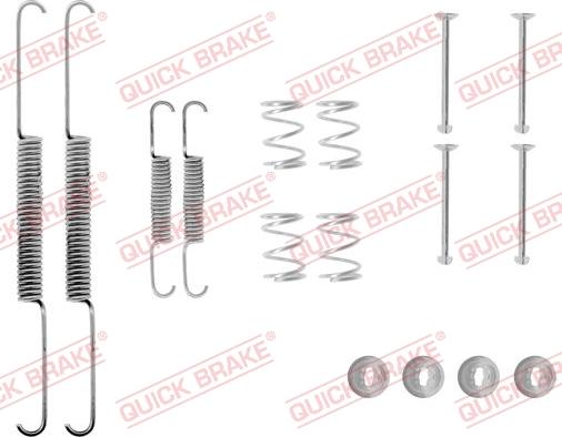 QUICK BRAKE 105-0507 - Комплектуючі, барабанний гальмівний механізм autozip.com.ua