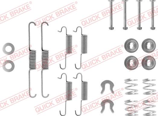 QUICK BRAKE 105-0533 - Комплектуючі, барабанний гальмівний механізм autozip.com.ua