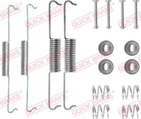 QUICK BRAKE 1050521 - Комплектуючі, барабанний гальмівний механізм autozip.com.ua