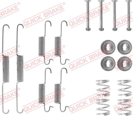 QUICK BRAKE 105-0570 - Комплектуючі, барабанний гальмівний механізм autozip.com.ua