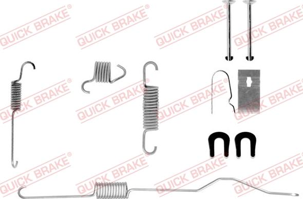 QUICK BRAKE 105-0694-1L - Комплектуючі, барабанний гальмівний механізм autozip.com.ua