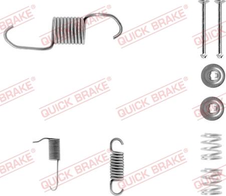 QUICK BRAKE 105-0696-1L - Комплектуючі, барабанний гальмівний механізм autozip.com.ua