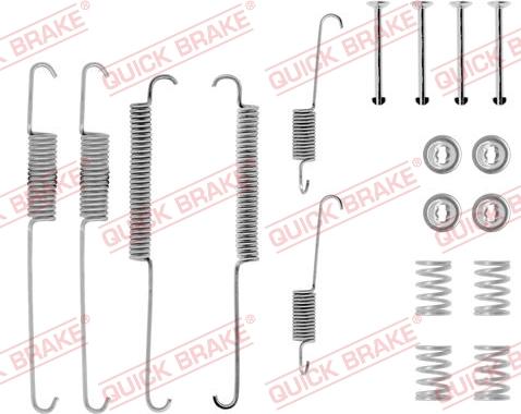 QUICK BRAKE 105-0640 - Комплектуючі, барабанний гальмівний механізм autozip.com.ua