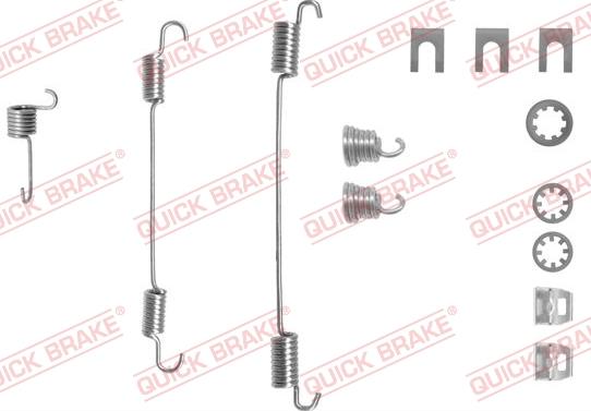 QUICK BRAKE 105-0656-1L - Комплектуючі, барабанний гальмівний механізм autozip.com.ua