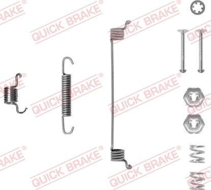 QUICK BRAKE 105-0651-1L - Комплектуючі, барабанний гальмівний механізм autozip.com.ua