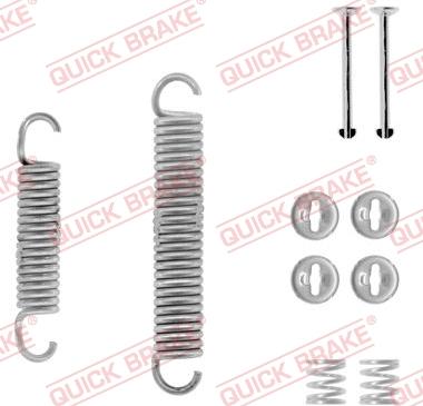 QUICK BRAKE 105-0601-1 - Комплектуючі, барабанний гальмівний механізм autozip.com.ua