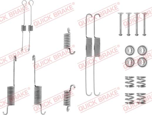 QUICK BRAKE 105-0615 - Комплектуючі, барабанний гальмівний механізм autozip.com.ua