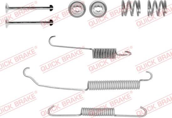 QUICK BRAKE 105-0618-1 - Комплектуючі, барабанний гальмівний механізм autozip.com.ua