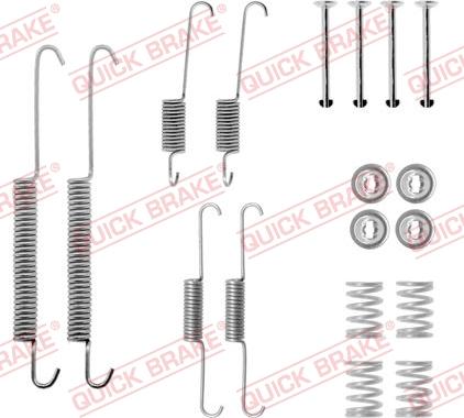 QUICK BRAKE 105-0613 - Комплектуючі, барабанний гальмівний механізм autozip.com.ua