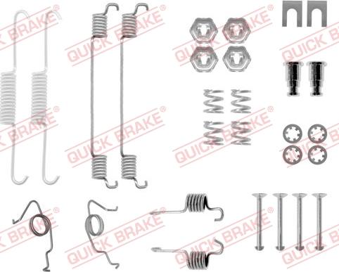 QUICK BRAKE 105-0626 - Комплектуючі, барабанний гальмівний механізм autozip.com.ua