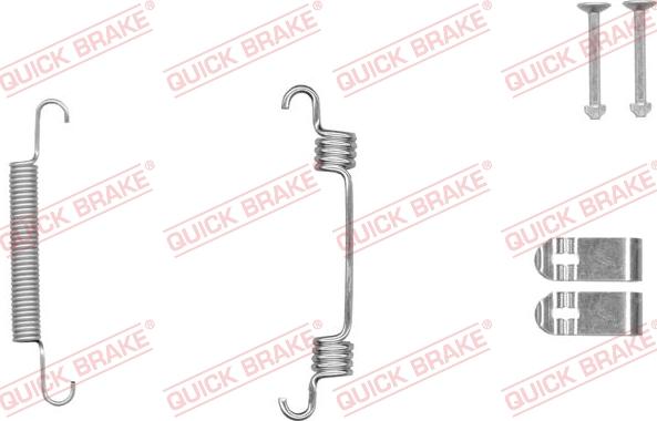 QUICK BRAKE 105-0044-1 - Комплектуючі, гальмівна система autozip.com.ua