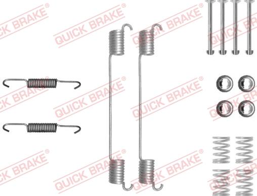 QUICK BRAKE 105-0048 - Комплектуючі, барабанний гальмівний механізм autozip.com.ua