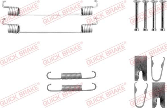 QUICK BRAKE 105-0042 - Комплектуючі, барабанний гальмівний механізм autozip.com.ua