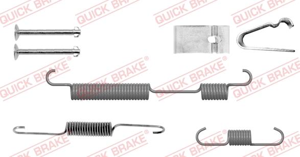 QUICK BRAKE 105-0054-1L - Комплектуючі, барабанний гальмівний механізм autozip.com.ua