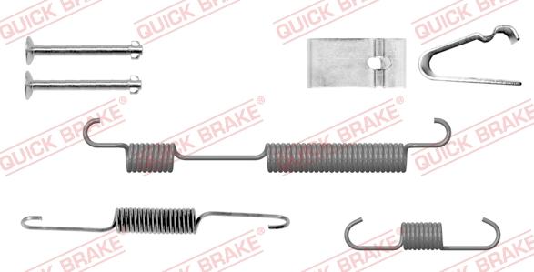 QUICK BRAKE 105-0054-1R - Комплектуючі, барабанний гальмівний механізм autozip.com.ua