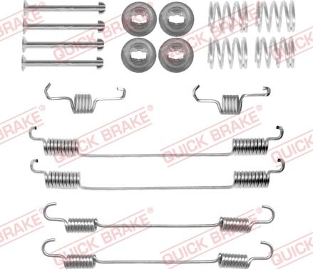 QUICK BRAKE 105-0057 - Комплектуючі, барабанний гальмівний механізм autozip.com.ua