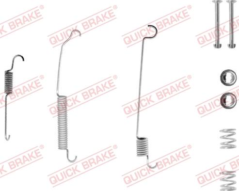 QUICK BRAKE 105-0060-1 - Комплектуючі, барабанний гальмівний механізм autozip.com.ua