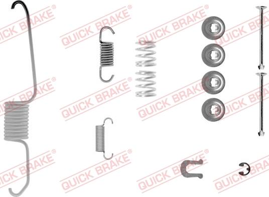 QUICK BRAKE 105-0003-1L - Комплектуючі, барабанний гальмівний механізм autozip.com.ua