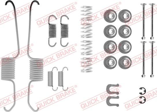 QUICK BRAKE 105-0003 - Комплектуючі, барабанний гальмівний механізм autozip.com.ua