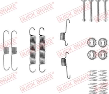 QUICK BRAKE 105-0012 - Комплектуючі, барабанний гальмівний механізм autozip.com.ua