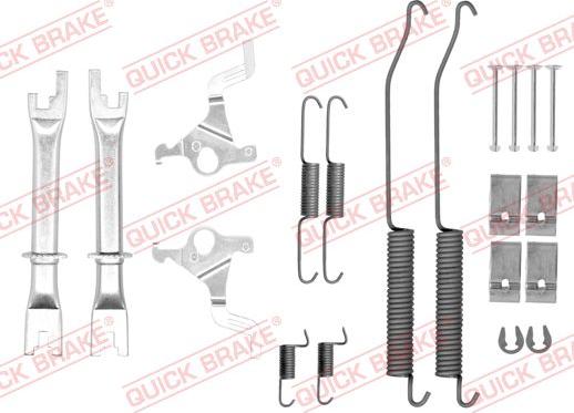 QUICK BRAKE 105-0036S - Комплектуючі, барабанний гальмівний механізм autozip.com.ua