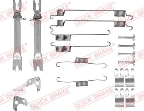 QUICK BRAKE 105-0030S - Комплектуючі, барабанний гальмівний механізм autozip.com.ua