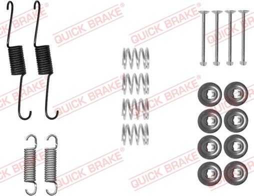 QUICK BRAKE 105-0031 - Комплектуючі, барабанний гальмівний механізм autozip.com.ua