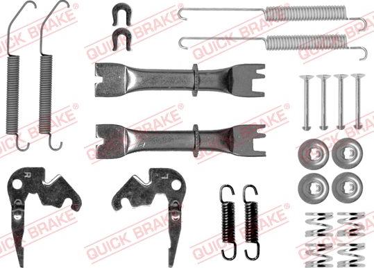 QUICK BRAKE 105-0033S - Комплектуючі, барабанний гальмівний механізм autozip.com.ua