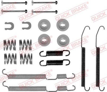 QUICK BRAKE 105-0075 - Комплектуючі, барабанний гальмівний механізм autozip.com.ua