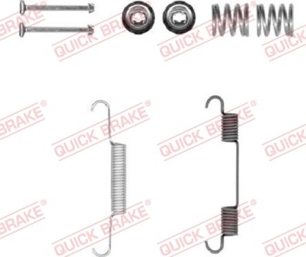 QUICK BRAKE 105-0897-1 - Комплектуючі, гальмівна система autozip.com.ua