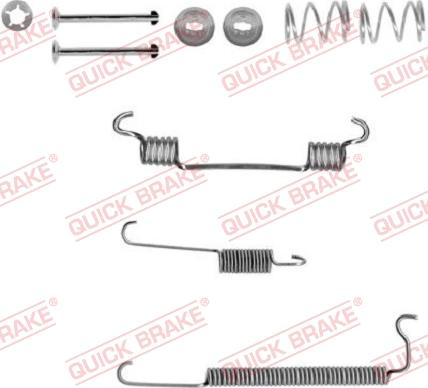 QUICK BRAKE 105-0849-1 - Комплектуючі, барабанний гальмівний механізм autozip.com.ua