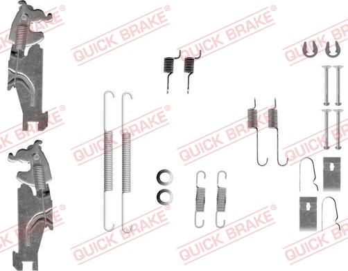 QUICK BRAKE 105-0847S - Комплектуючі, барабанний гальмівний механізм autozip.com.ua